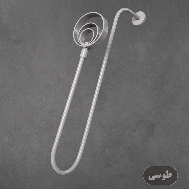 گل میخ  پرده مدل ۳ حلقه